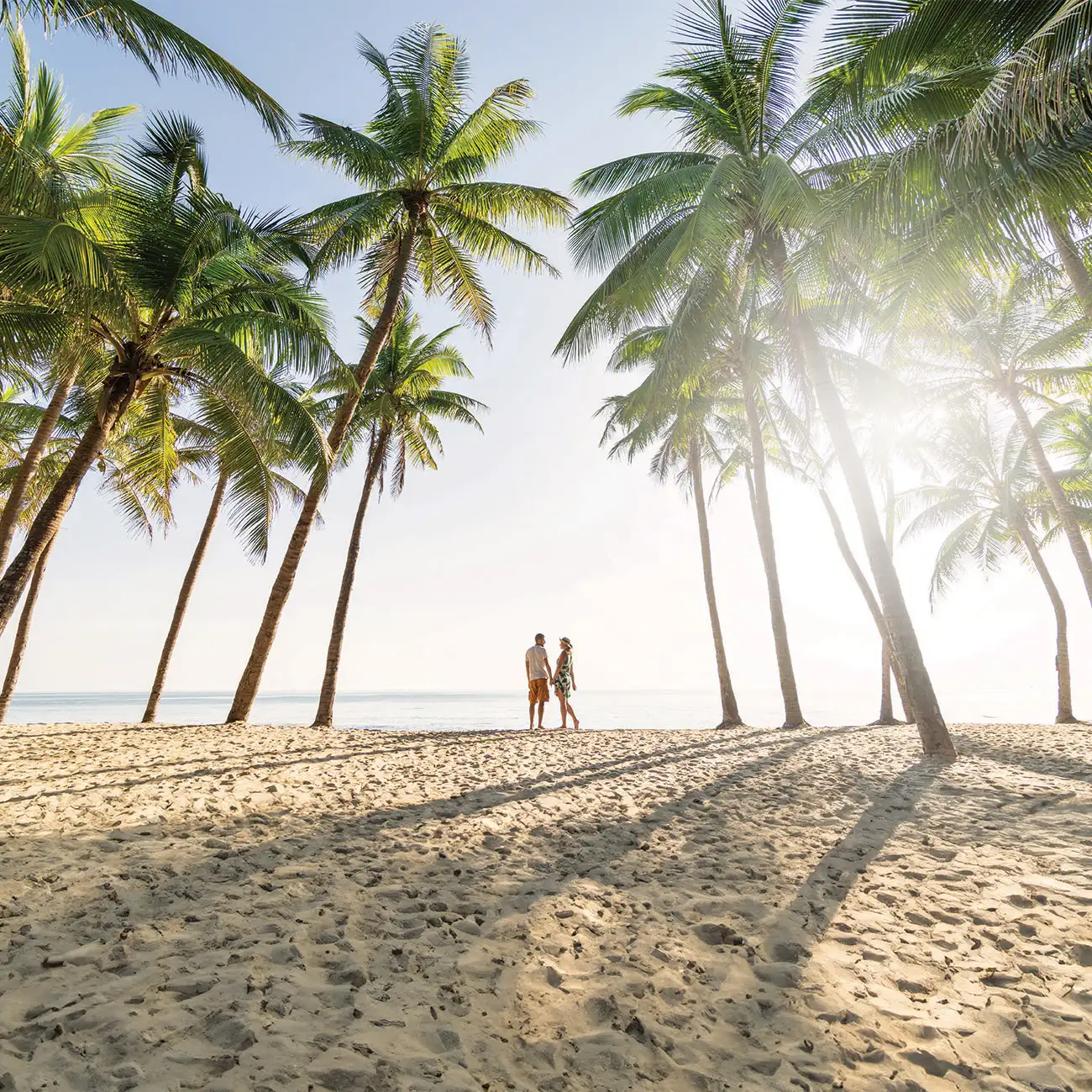 couple walking on beach